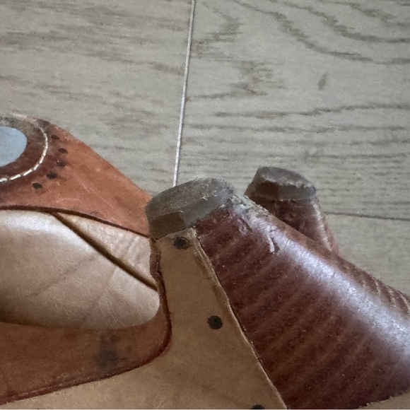 Frye Maya Woven Peep Toe Heeled Shoes Size 6 - Picture 9 of 10